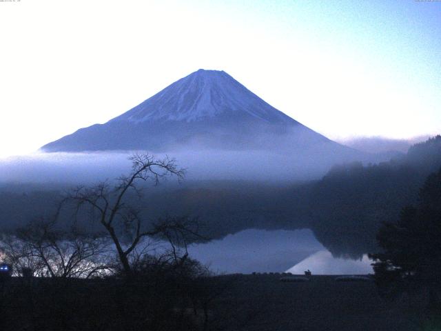 精進湖からの富士山