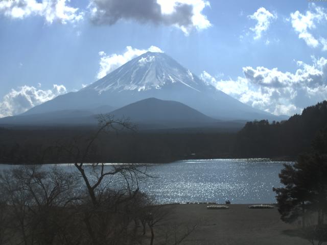 精進湖からの富士山