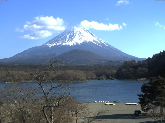 精進湖からの富士山