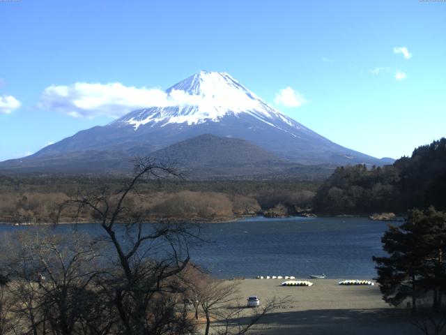 精進湖からの富士山