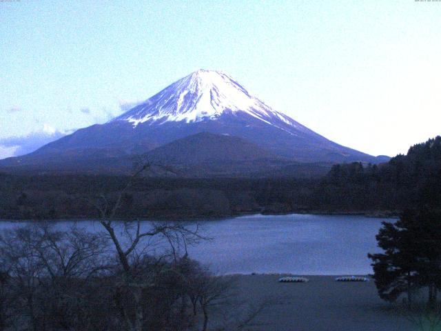 精進湖からの富士山