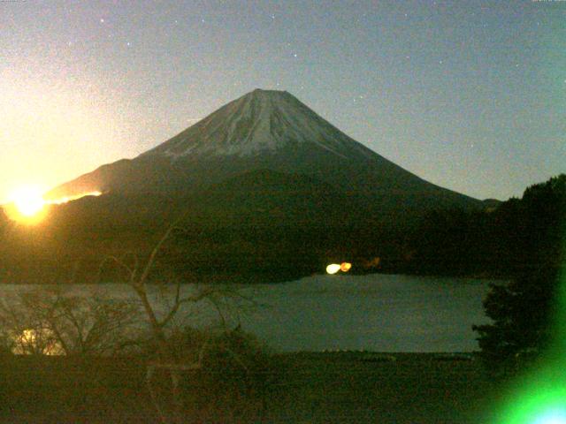 精進湖からの富士山