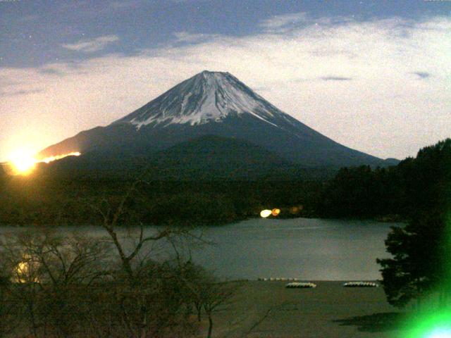 精進湖からの富士山