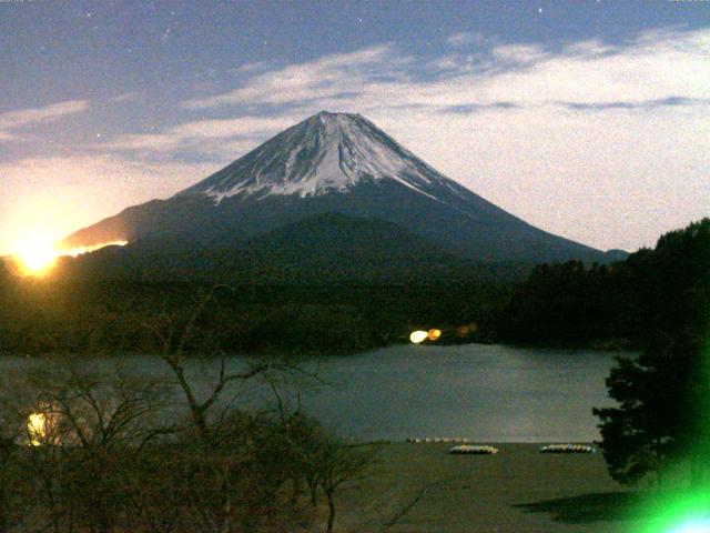 精進湖からの富士山