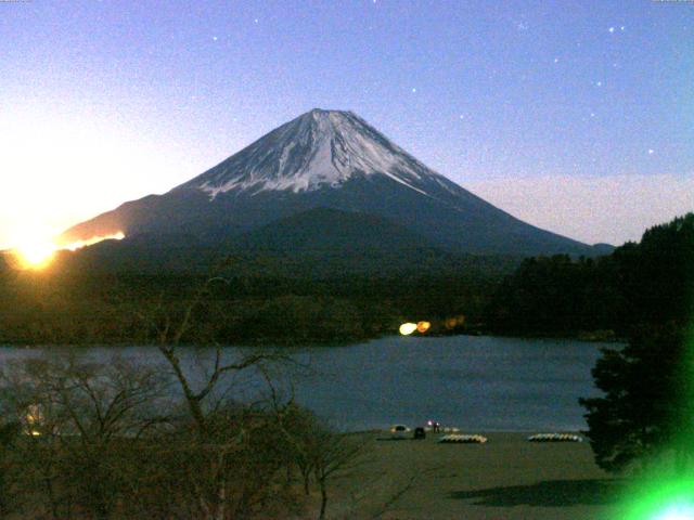 精進湖からの富士山