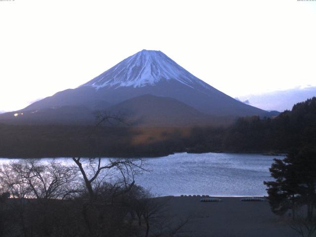 精進湖からの富士山