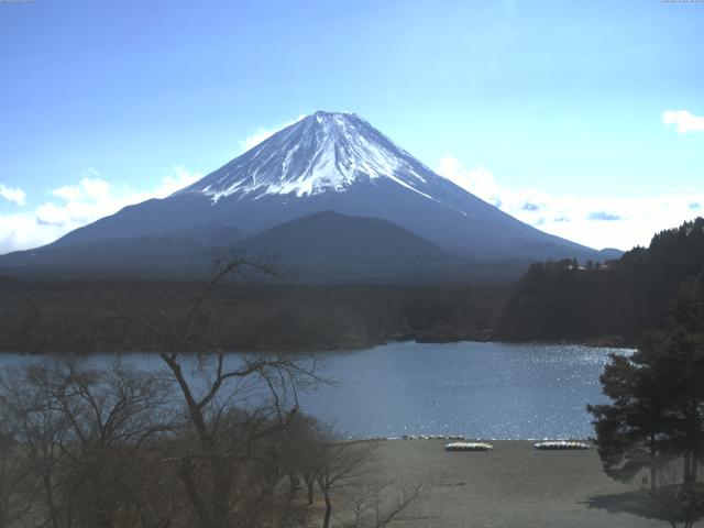 精進湖からの富士山