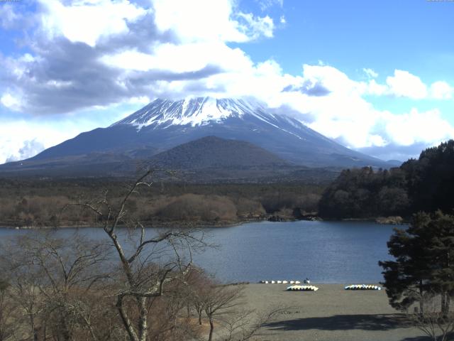 精進湖からの富士山