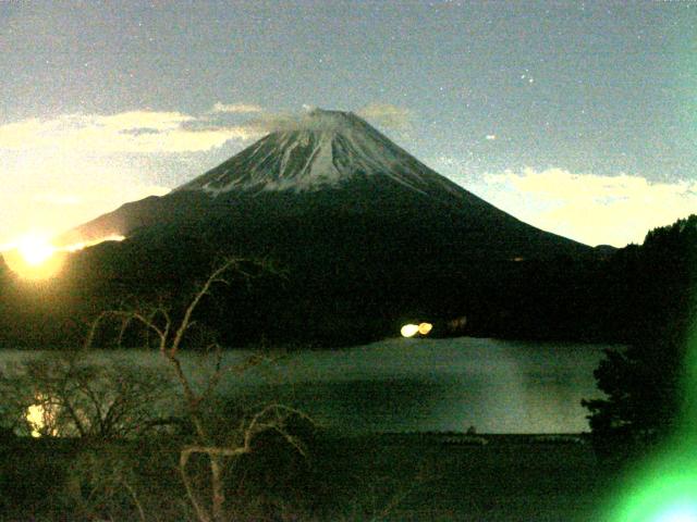 精進湖からの富士山