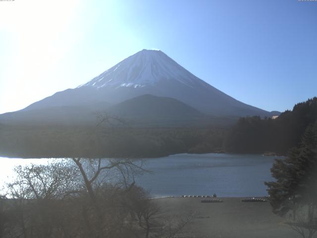 精進湖からの富士山