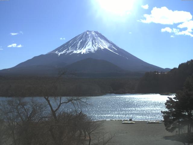 精進湖からの富士山