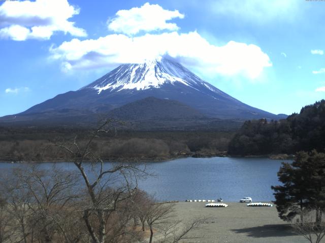 精進湖からの富士山