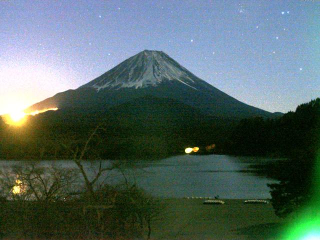 精進湖からの富士山