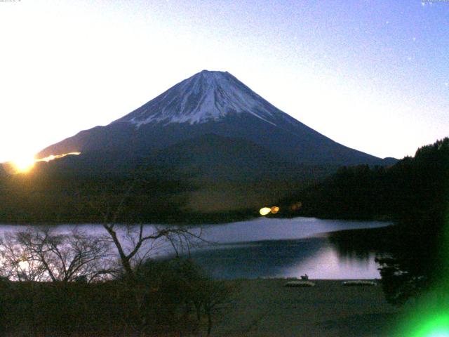 精進湖からの富士山