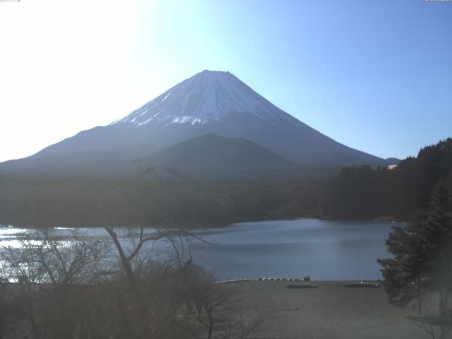 精進湖からの富士山