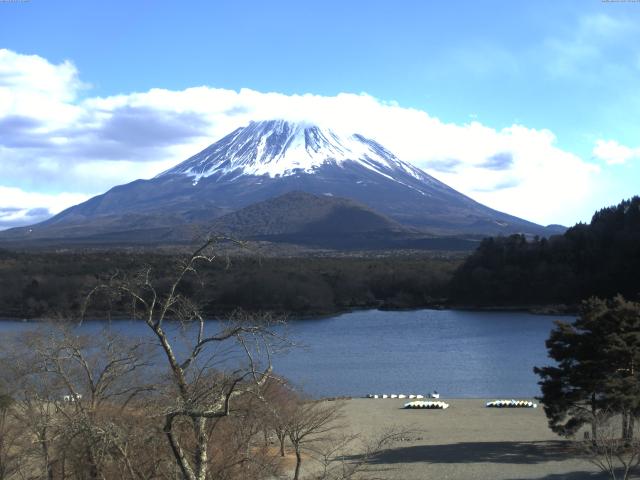 精進湖からの富士山