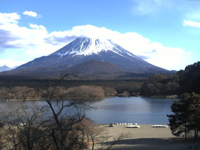 精進湖からの富士山