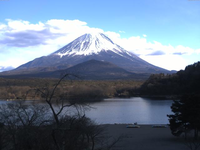 精進湖からの富士山