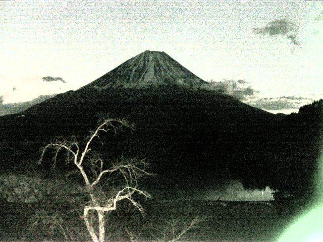 精進湖からの富士山