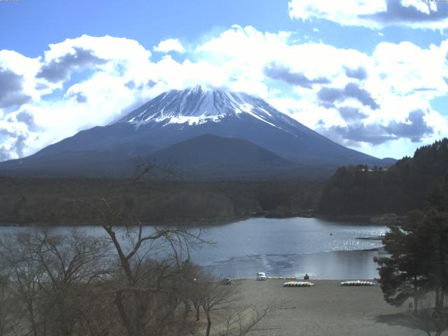 精進湖からの富士山