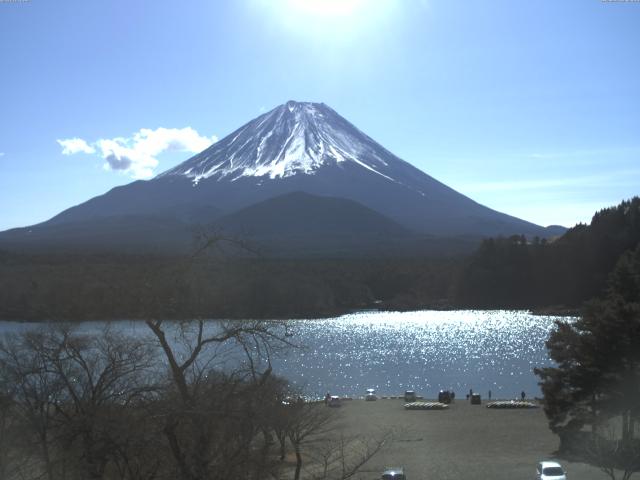 精進湖からの富士山
