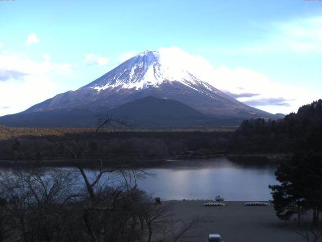 精進湖からの富士山