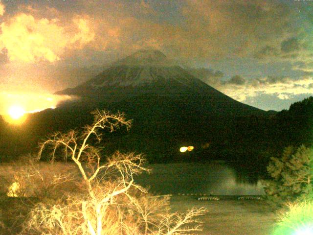 精進湖からの富士山