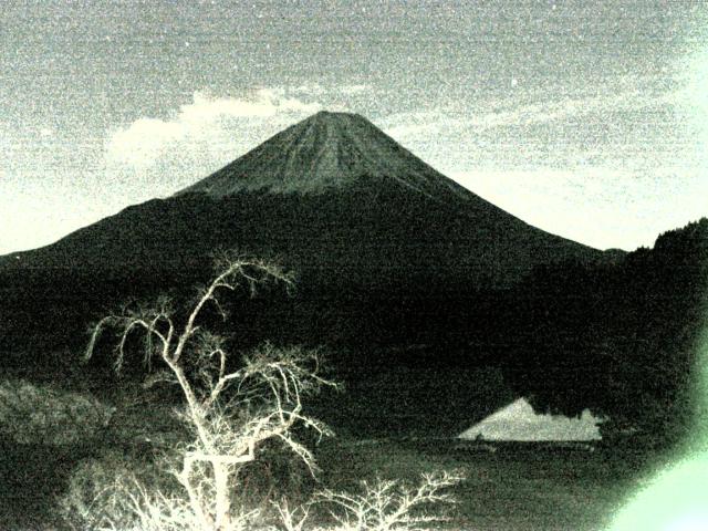 精進湖からの富士山