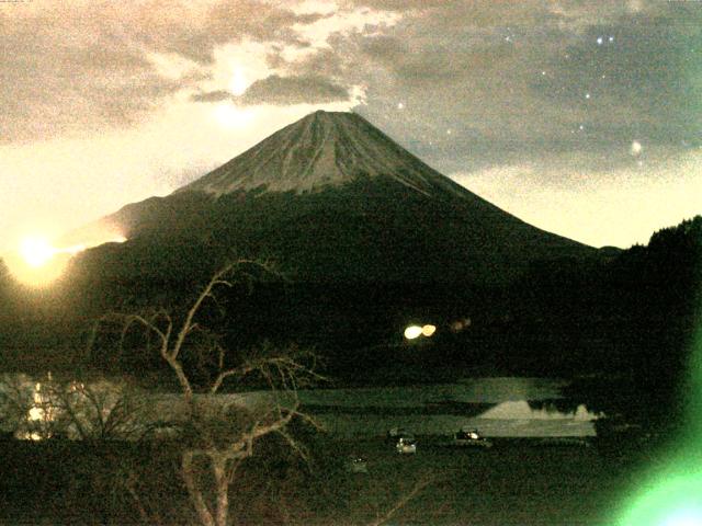 精進湖からの富士山