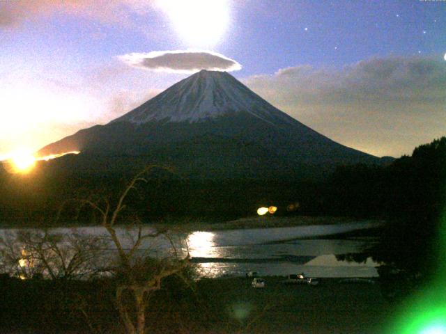 精進湖からの富士山
