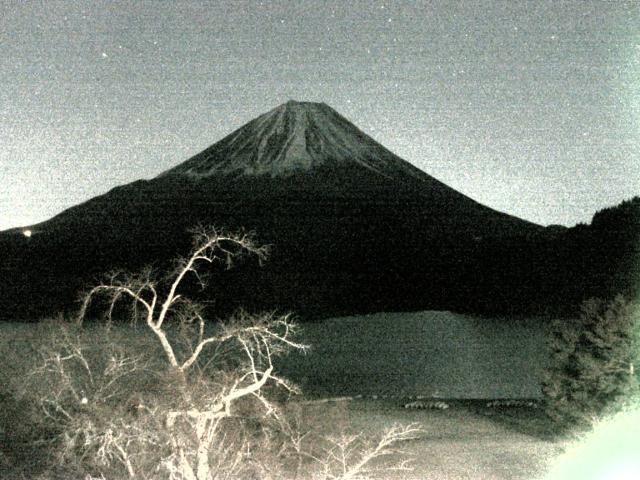 精進湖からの富士山