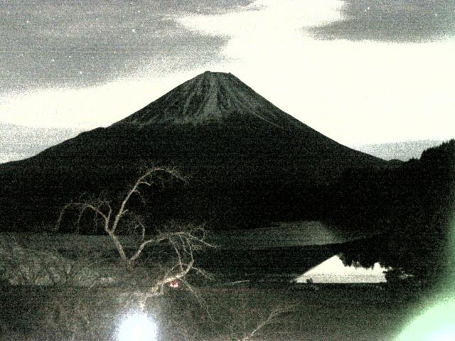 精進湖からの富士山