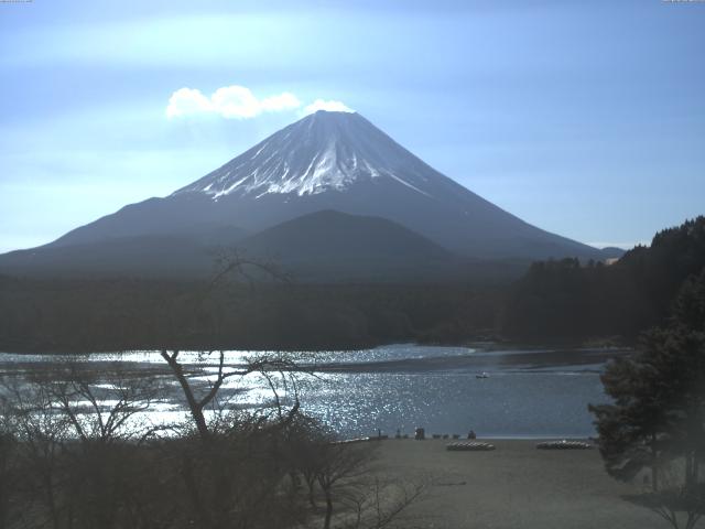 精進湖からの富士山