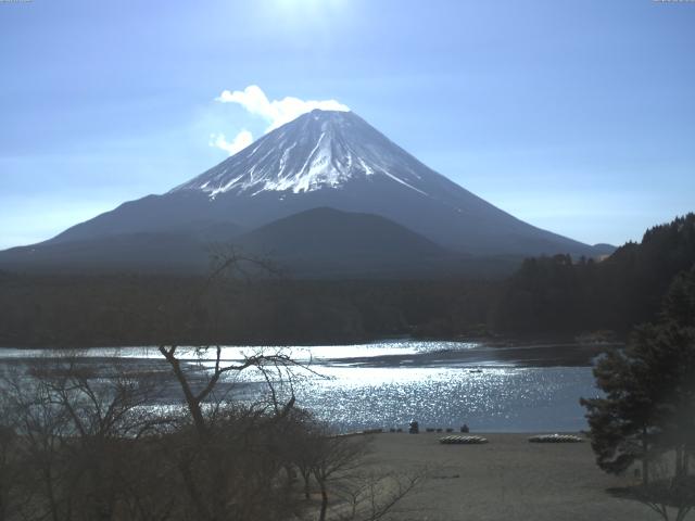 精進湖からの富士山