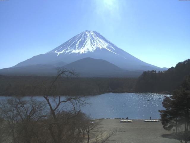 精進湖からの富士山