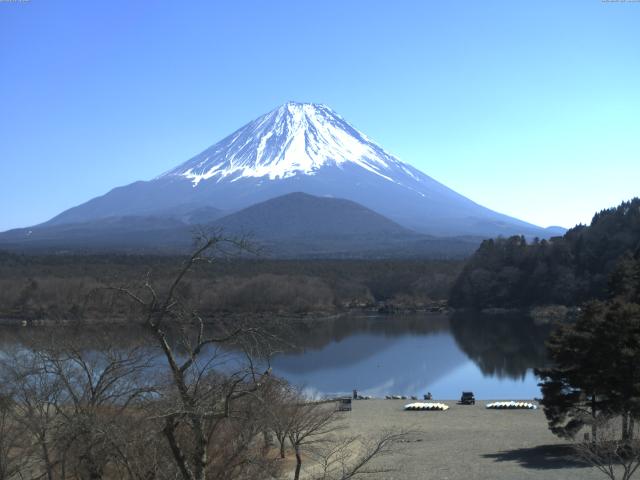精進湖からの富士山