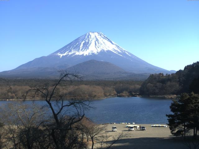 精進湖からの富士山