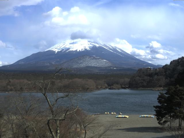 精進湖からの富士山