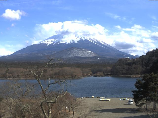 精進湖からの富士山