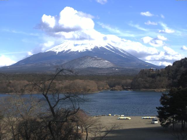 精進湖からの富士山