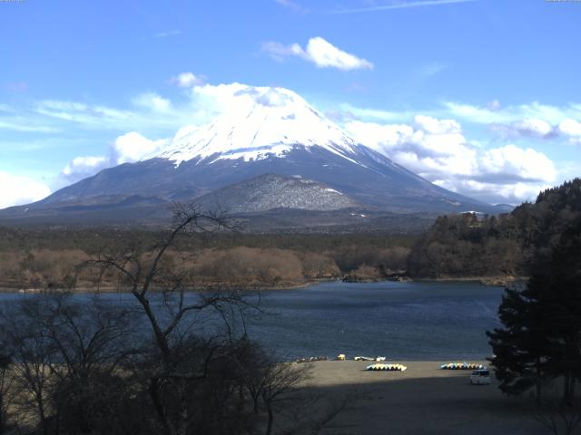 精進湖からの富士山