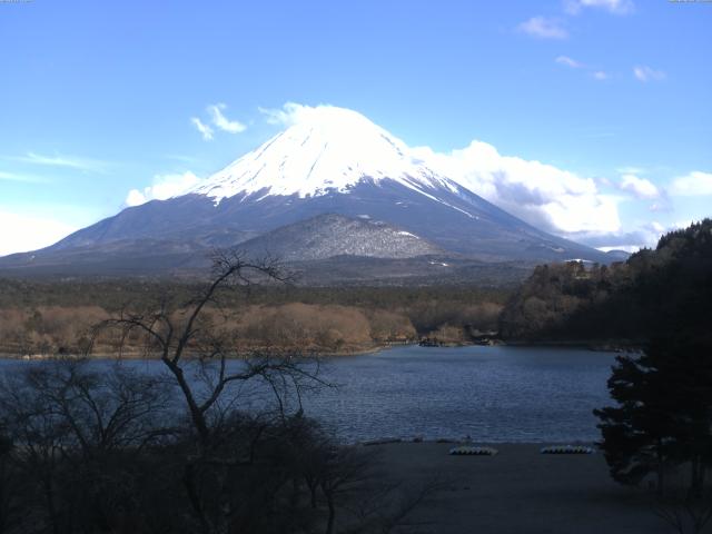 精進湖からの富士山