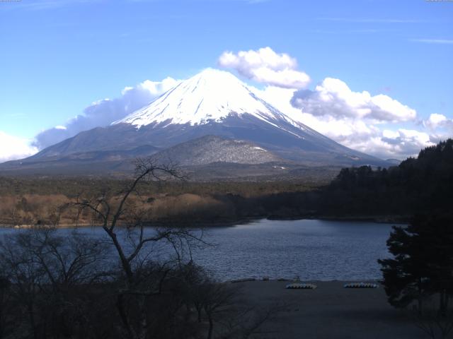 精進湖からの富士山