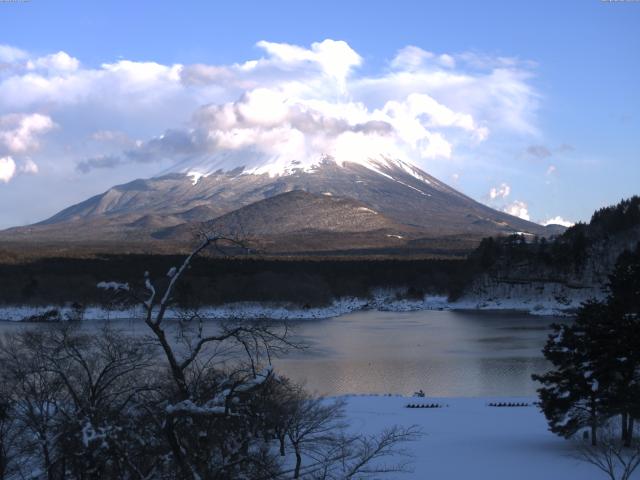 精進湖からの富士山