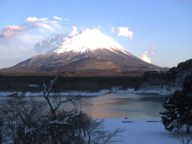 精進湖からの富士山