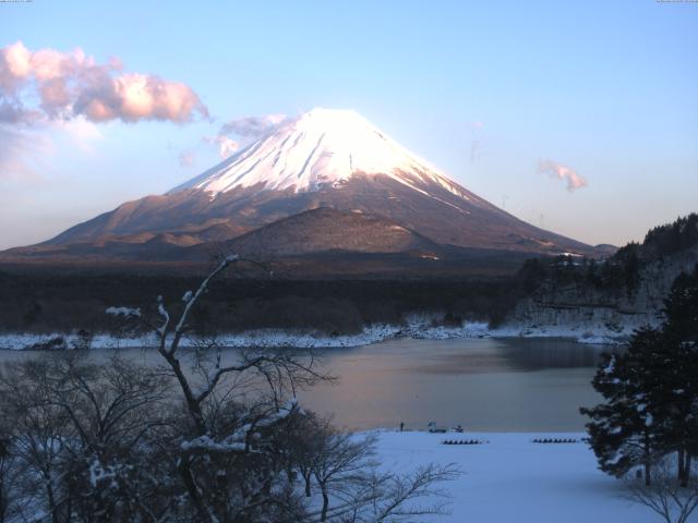 精進湖からの富士山