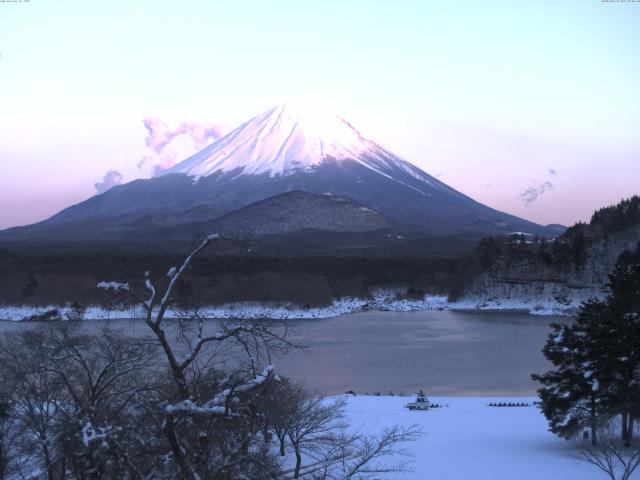 精進湖からの富士山
