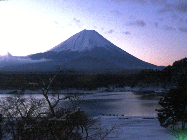 精進湖からの富士山