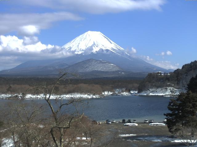 精進湖からの富士山