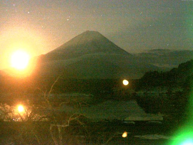 精進湖からの富士山